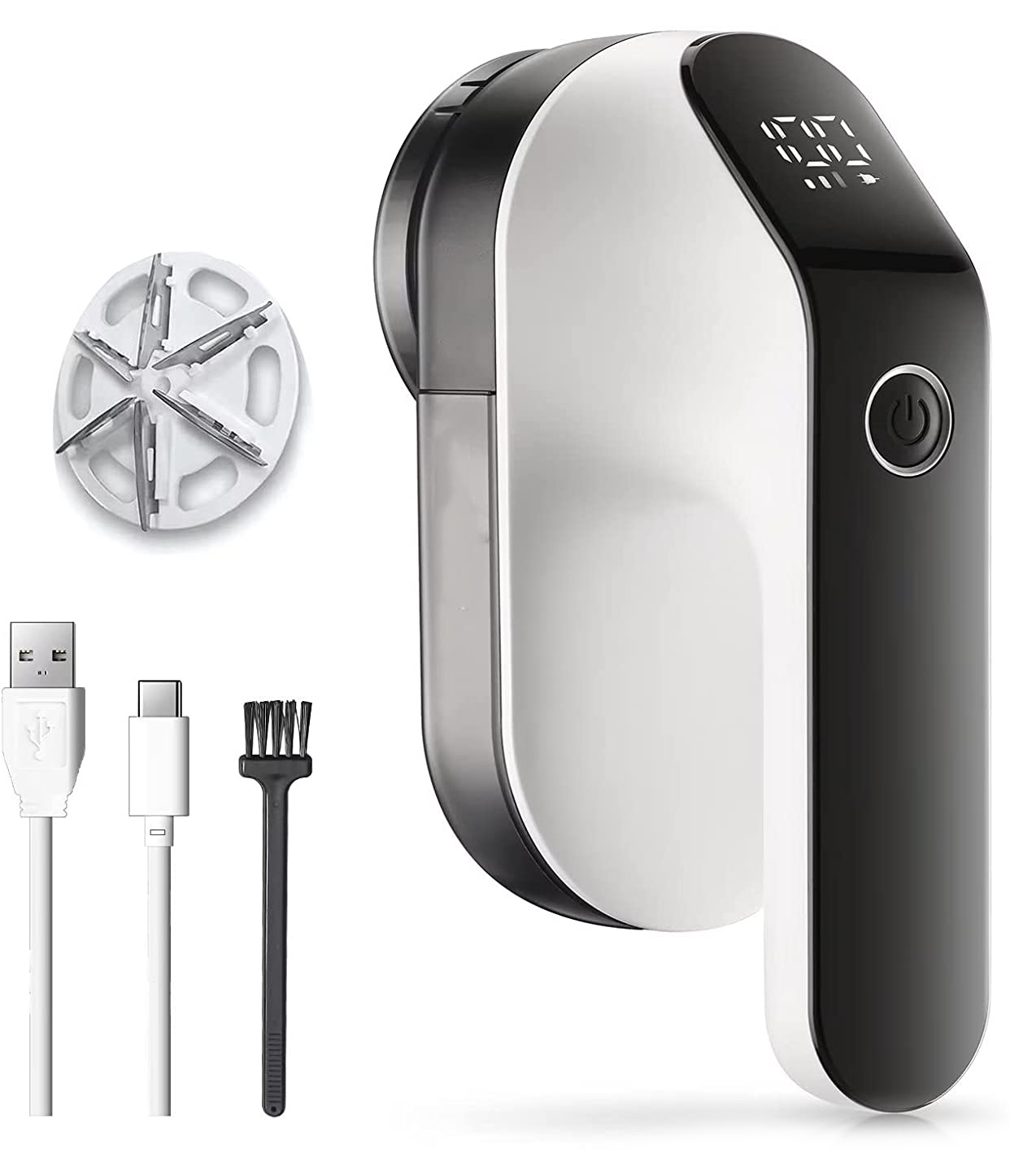 Carruzzo Deluxe Rechargeable Fabric Shaver with LCD Display