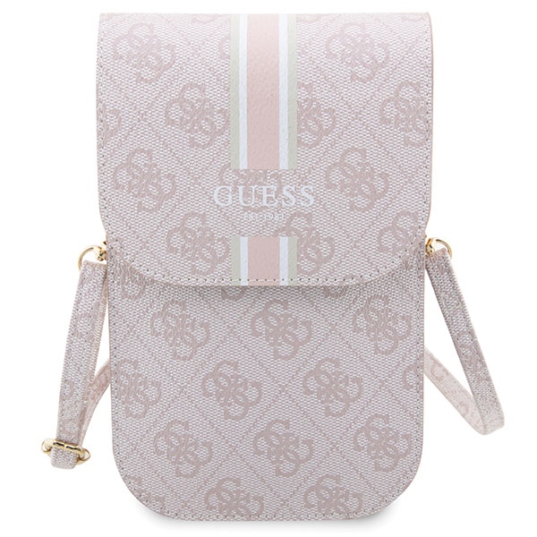 Guess 4G Stripe Phone Handbag, Pink