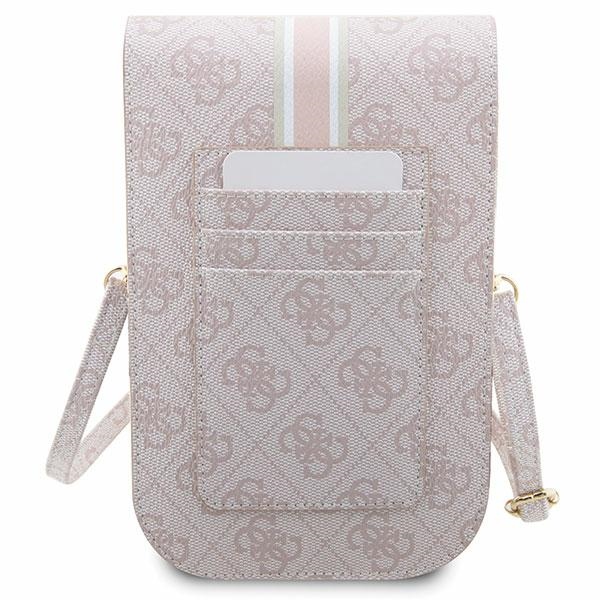 Guess 4G Stripe Phone Handbag, Pink