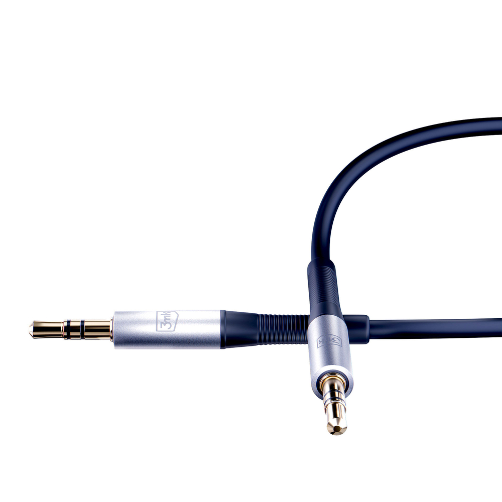 3mk AUX minijack 3.5 mm Cable (1 m), White
