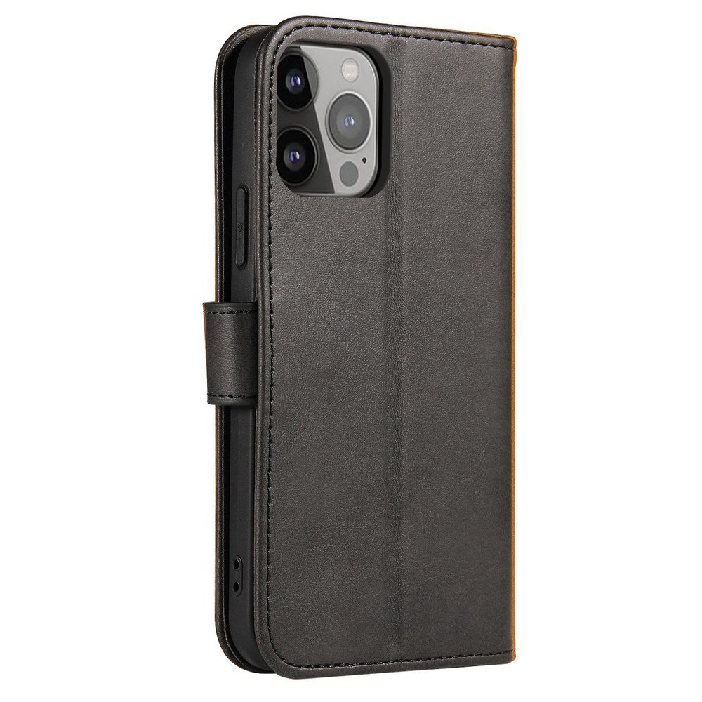 Magnet Case for Samsung Galaxy S24+ Wallet Flip Case, Black