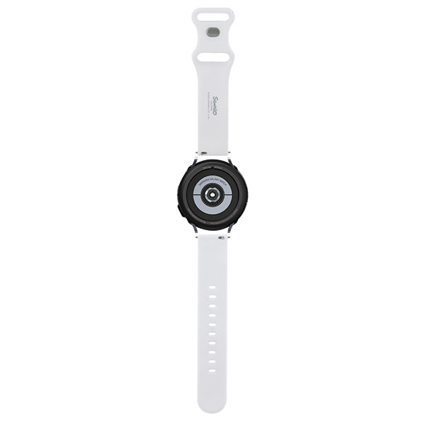 Hello Kitty Silicone Heads & Stripes Universal 20mm Smartwatch Strap, Black