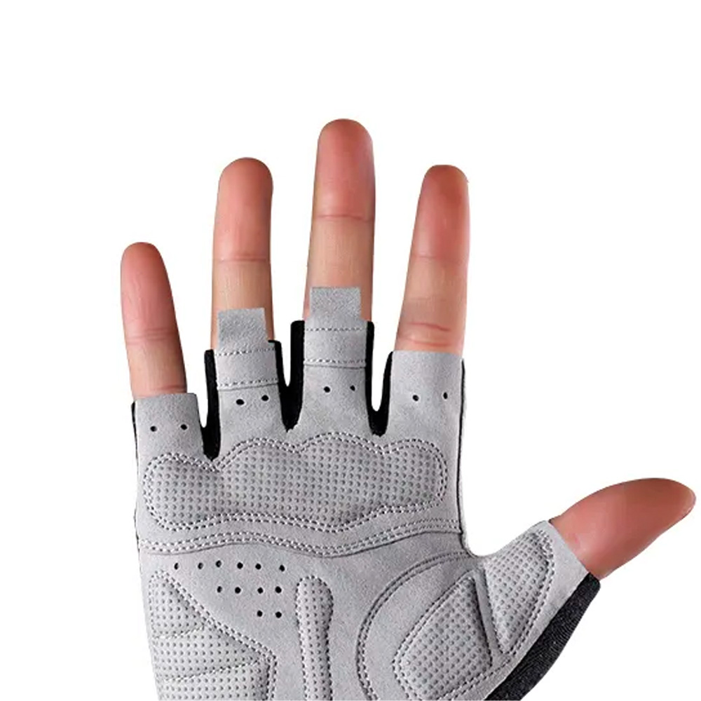 Rockbros S109GR riteņbraukšanas cimdi, XL izmērs, pelēki
