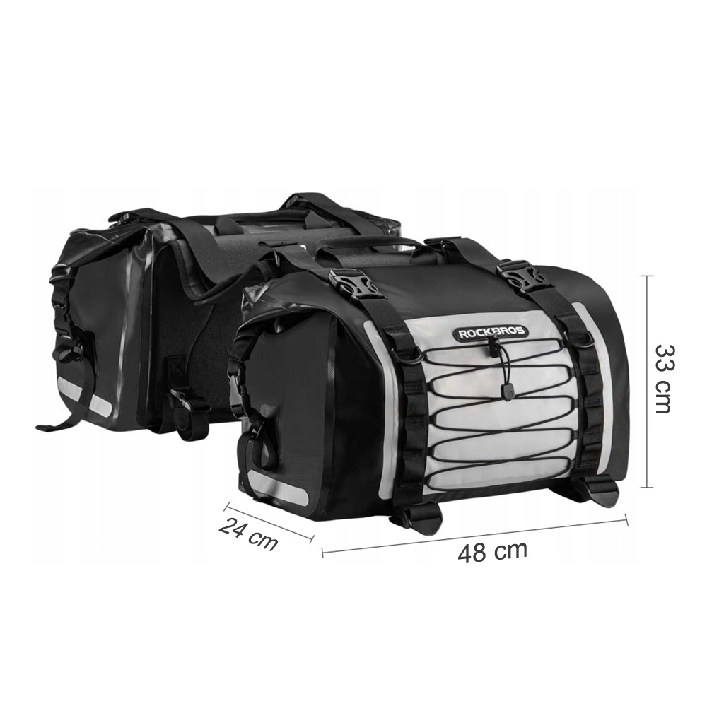 Rockbros AS-010BGR Waterproof Motorcycle Bag, Gray