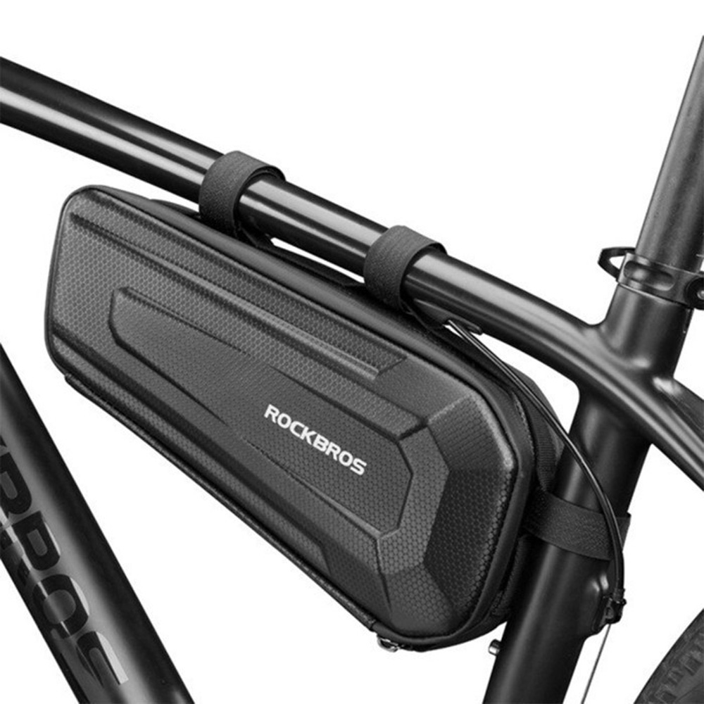 Rockbros B66 ūdensnecaurlaidīga velosipēda rāmja soma 1.5L, melna