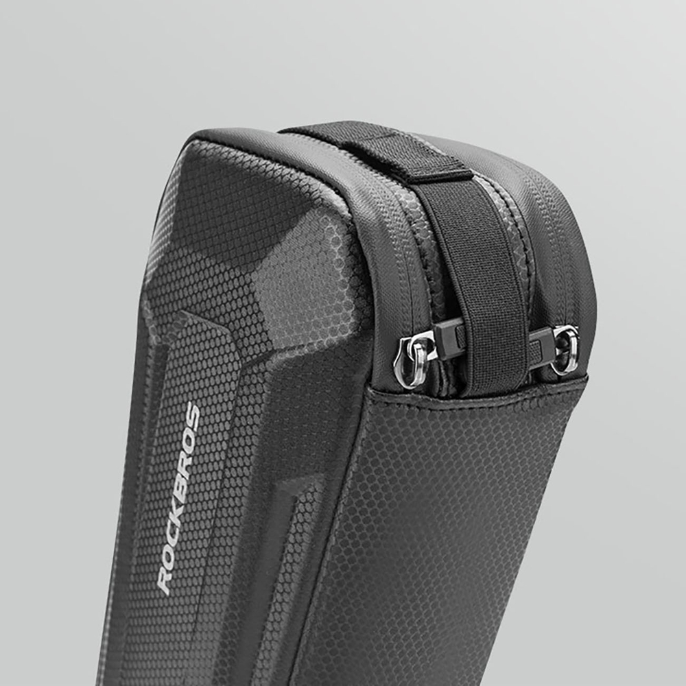 Rockbros B66 ūdensnecaurlaidīga velosipēda rāmja soma 1.5L, melna