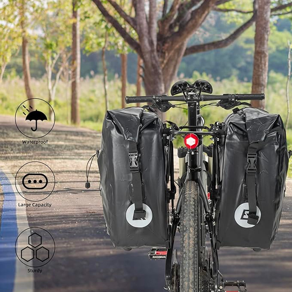Rockbros 30140022001 Waterproof Bicycle Trunk Bag, Black