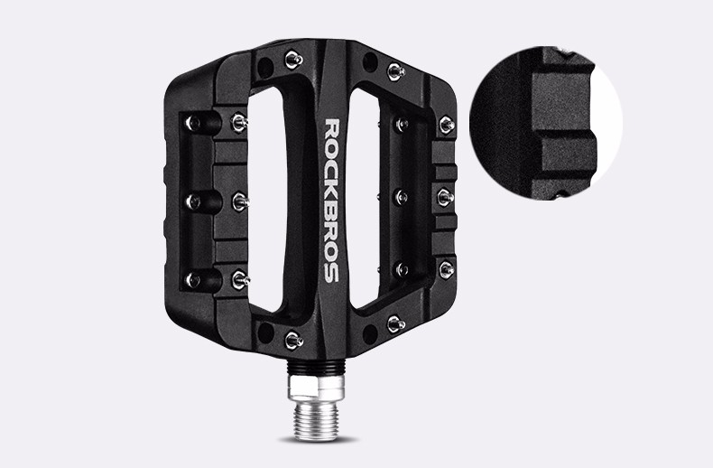 Rockbros 2017-12CBK Nylon Bicycle Pedals, Black