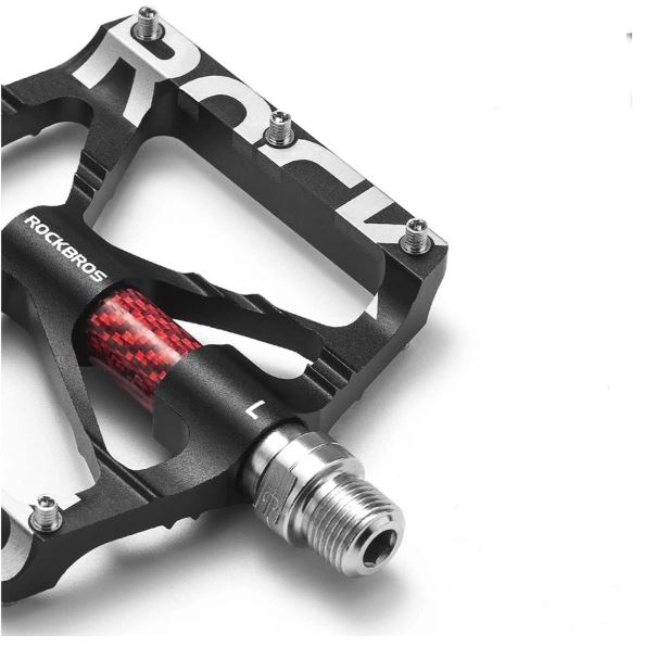Rockbros 37213071001 Aluminum Alloy Bicycle Pedal Set - Black