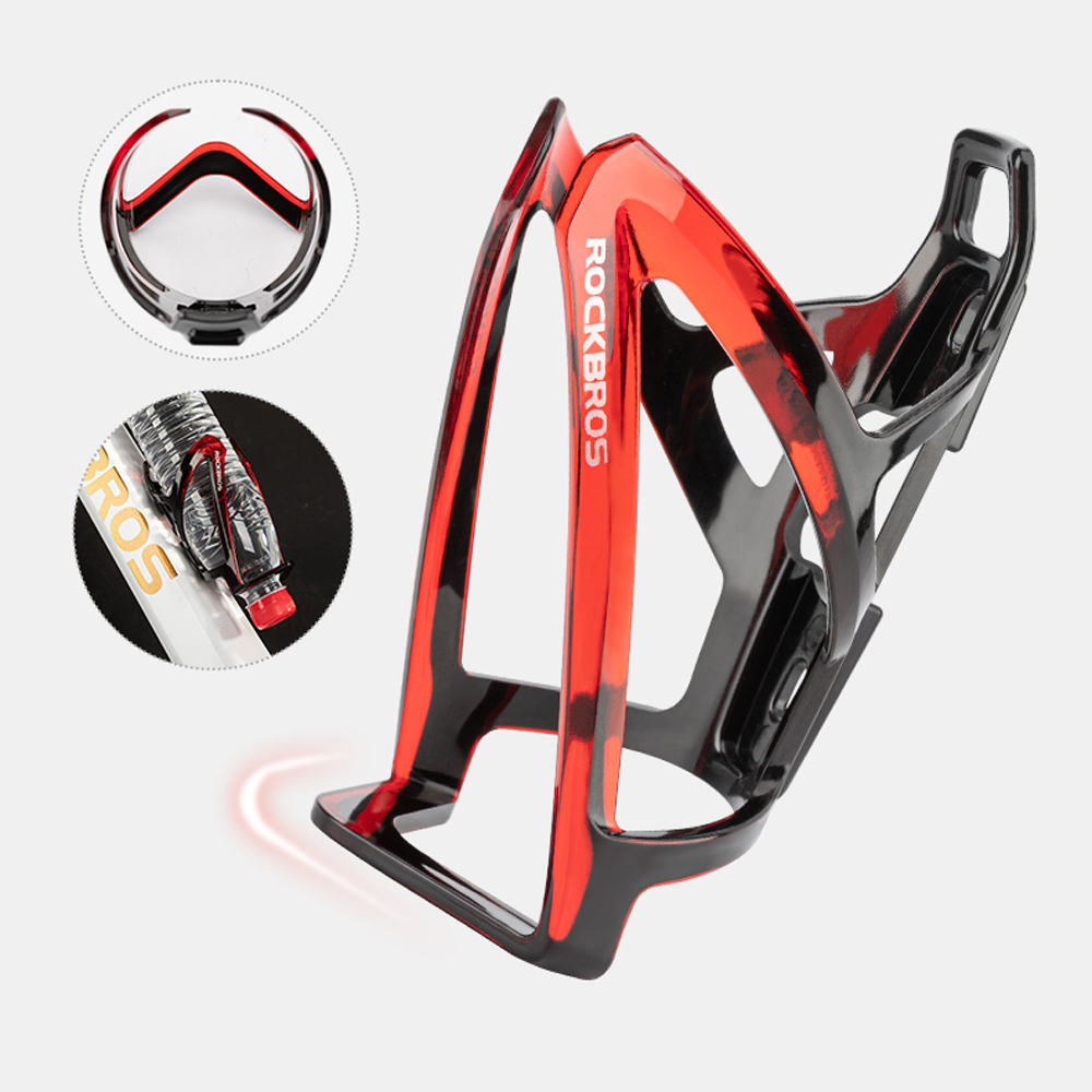 Rockbros FK338 Bike Bottle Holder, Black/Red