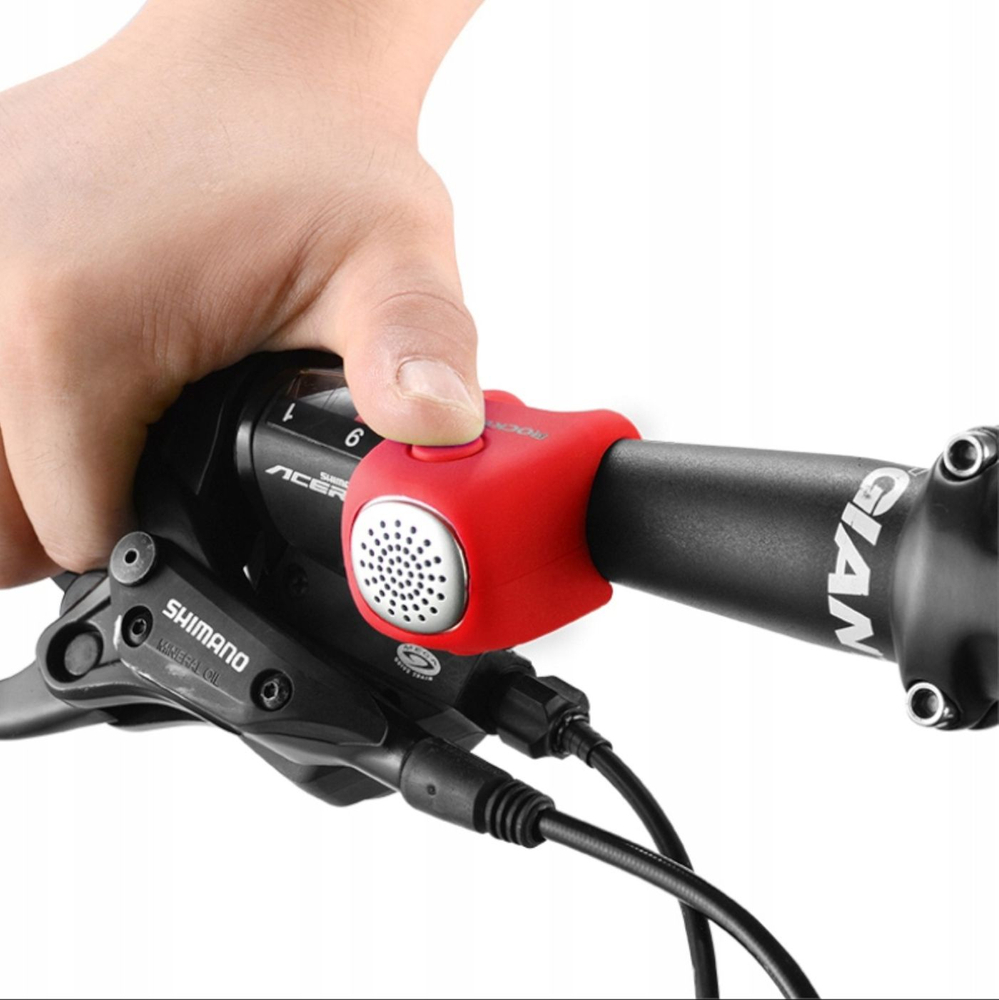 Rockbros CB1709RD Electronic Bicycle Bell, Red