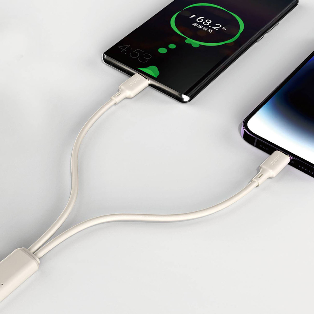 Dudao L7SCL USB-C to Lightning Cable 30W, 2m, beige