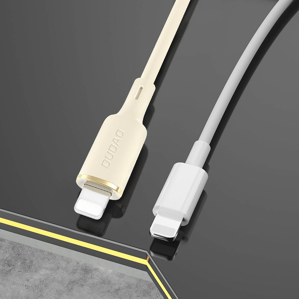 Dudao L7SL USB / Apple Iphone Lightning Data Charging Cable, 5A 1m, Beige | Зарядный Кабель Провод...