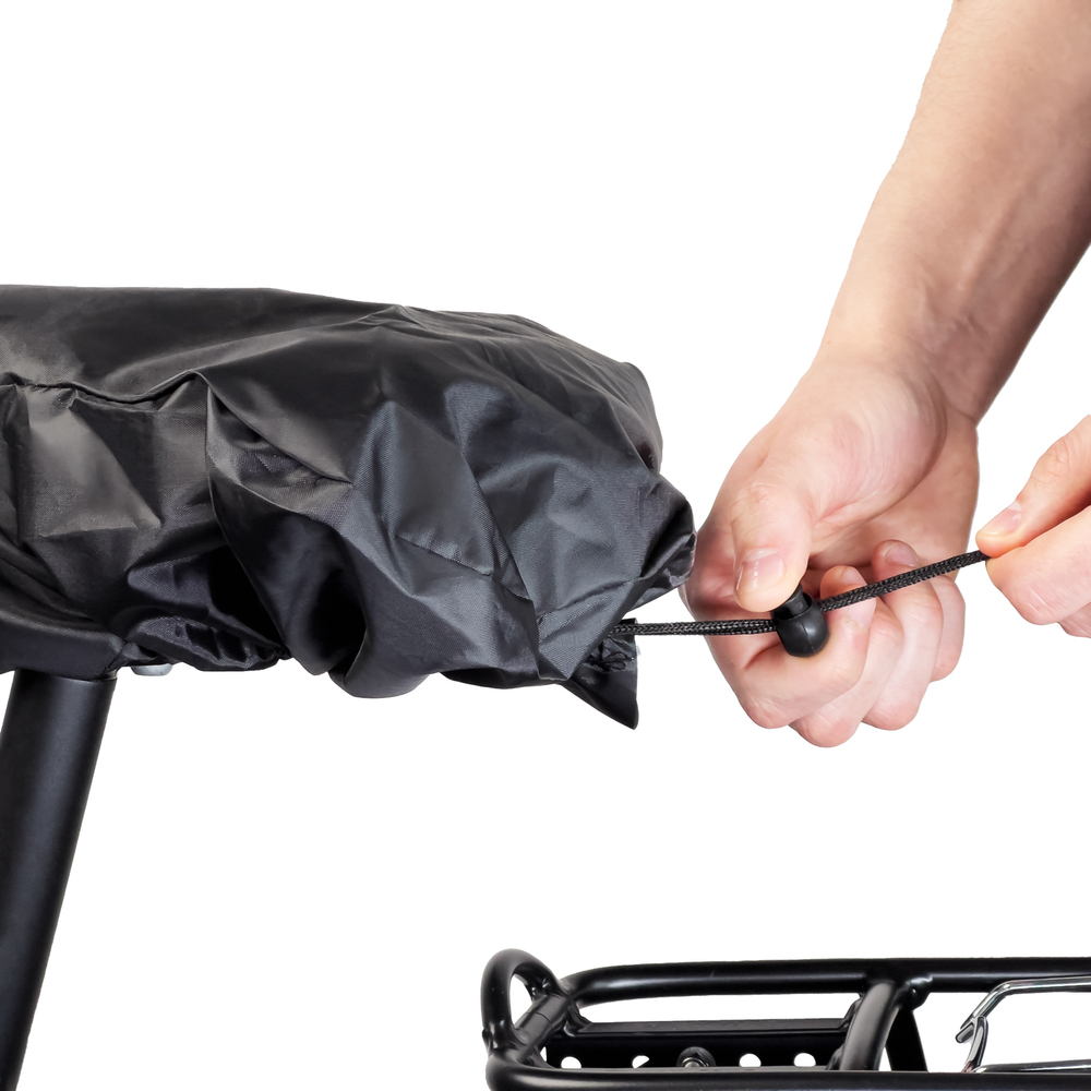 Waterproof Bicycle Saddle Cover, Black