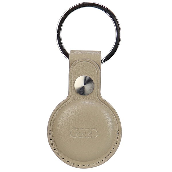 Audi Apple AirTag Case Synthetic Leather, Beige