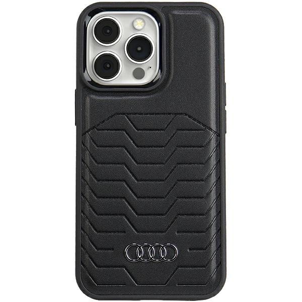 Apple iPhone 13 Pro 6.1'' Audi Synthetic Leather MagSafe Case Cover, Black