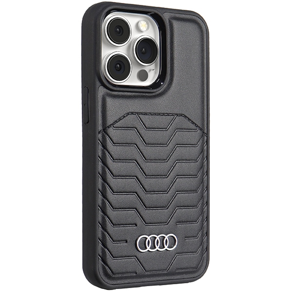 Audi iPhone 13 / 13 Pro Case Synthetic Leather MagSafe, Black