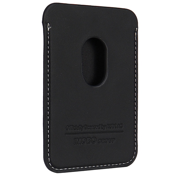 Audi Synthetic Leather Magnetic MagSafe Wallet, Black