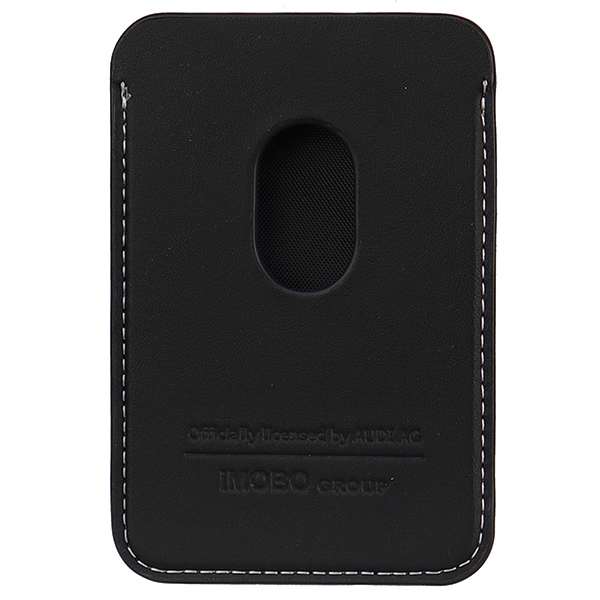 Audi Synthetic Leather Magnetic MagSafe Wallet, Black