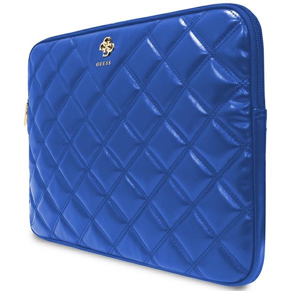Guess 14\" Laptop Sleeve Quilted 4G, Blue