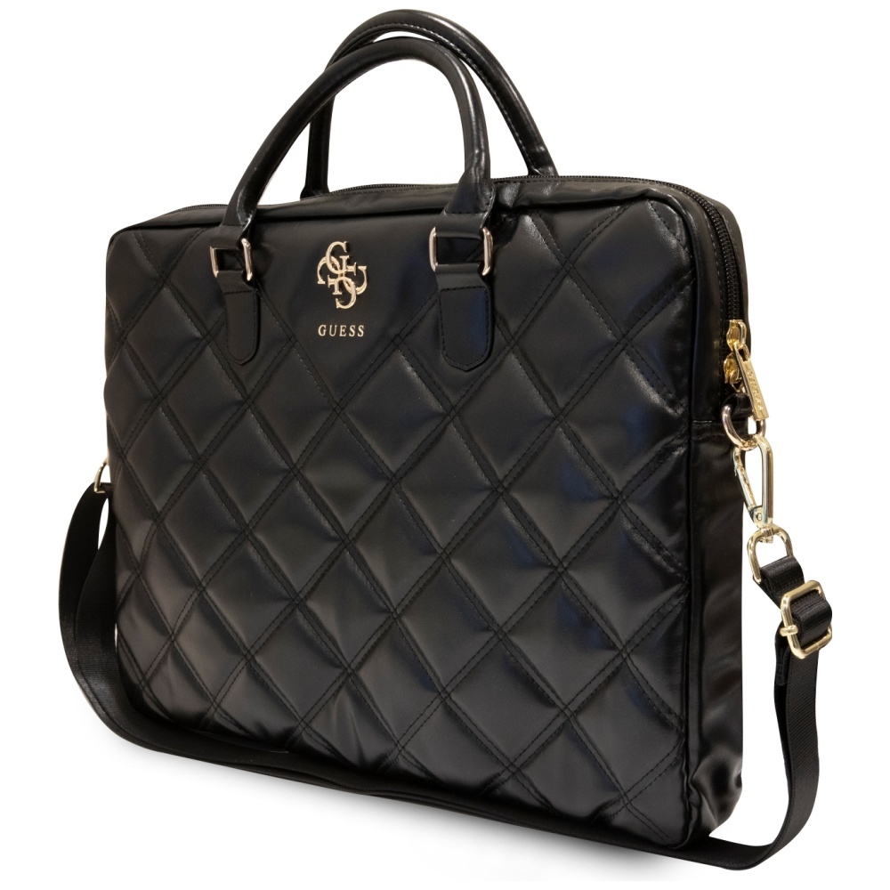 Guess 16\" Laptop Bag Quilted 4G, Black
