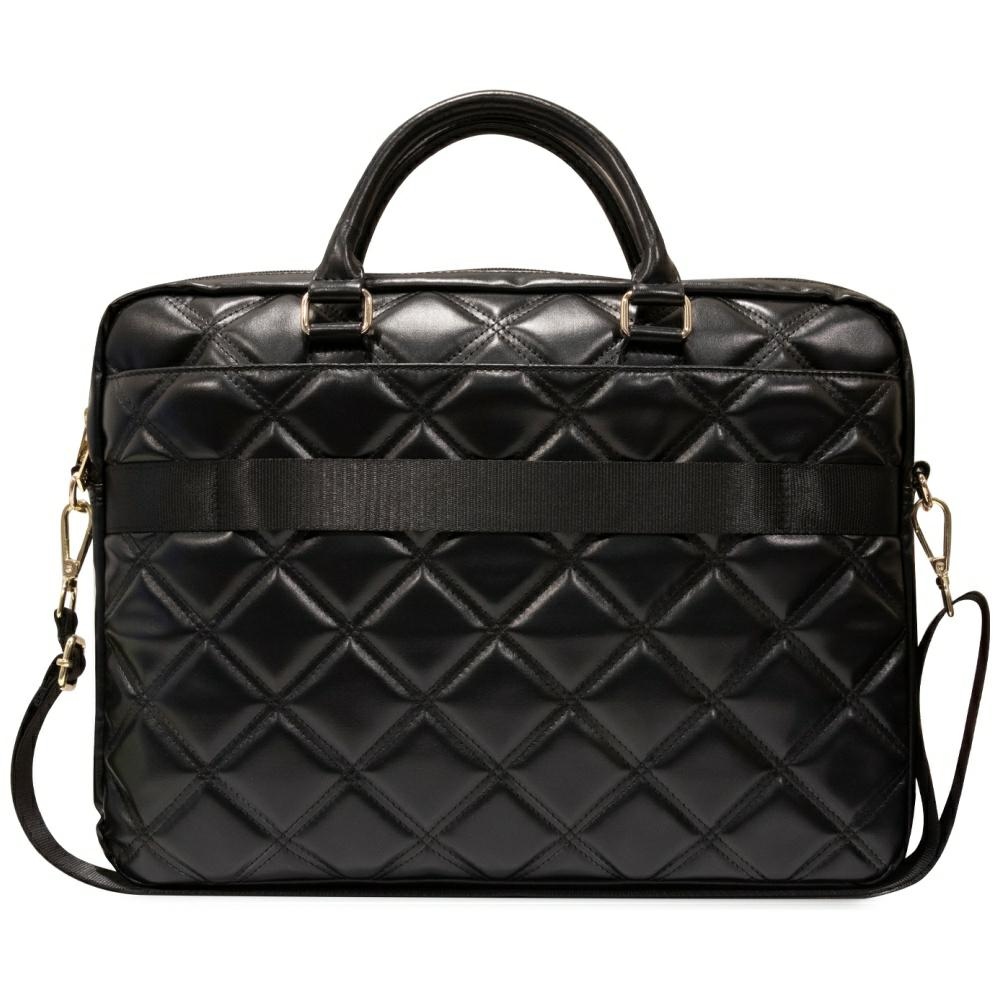 Guess 16\" Laptop Bag Quilted 4G, Black