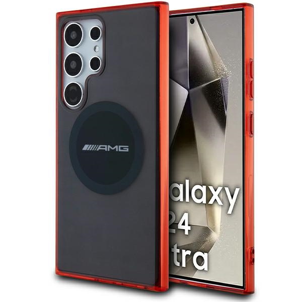 Samsung Galaxy S24 Ultra (SM-S928) AMG Transparent Bicolor MagSafe Case Cover, Black | Telefona Maciņš Vāks Apvalks...