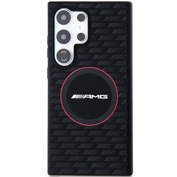 Samsung Galaxy S24 Ultra (SM-S928) AMG Silicone Carbon Pattern MagSafe Case Cover, Black