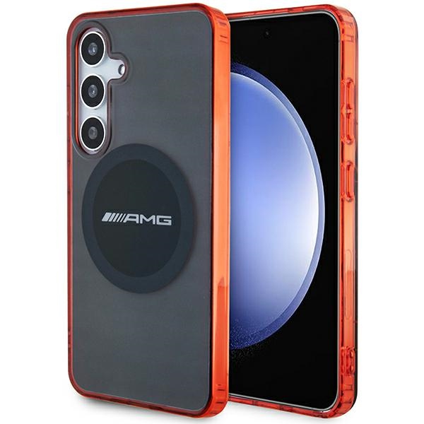 Mercedes AMG Case for Samsung Galaxy S24 Transparent Bicolor MagSafe, Black