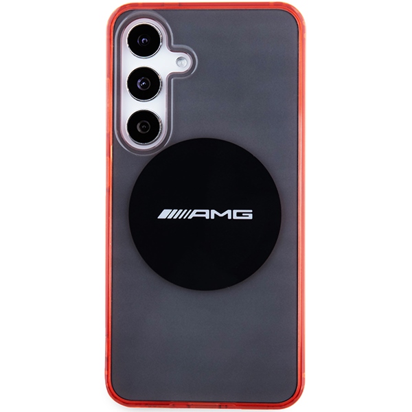 Mercedes AMG Case for Samsung Galaxy S24 Transparent Bicolor MagSafe, Black