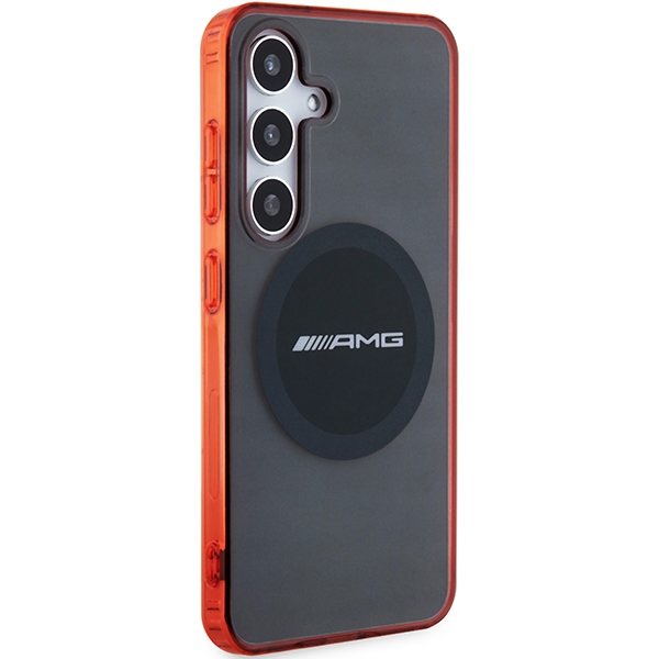 Mercedes AMG Case for Samsung Galaxy S24 Transparent Bicolor MagSafe, Black