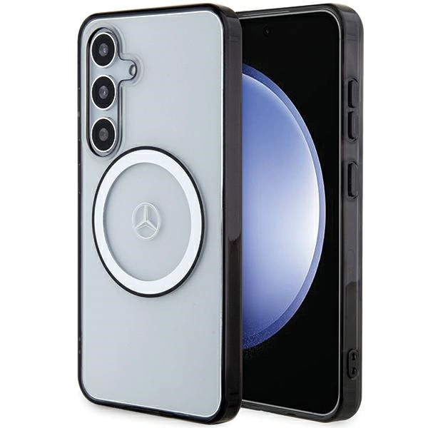 Samsung Galaxy S24 (SM-S921) Mercedes Printed Logo MagSafe Case Cover, Transparent