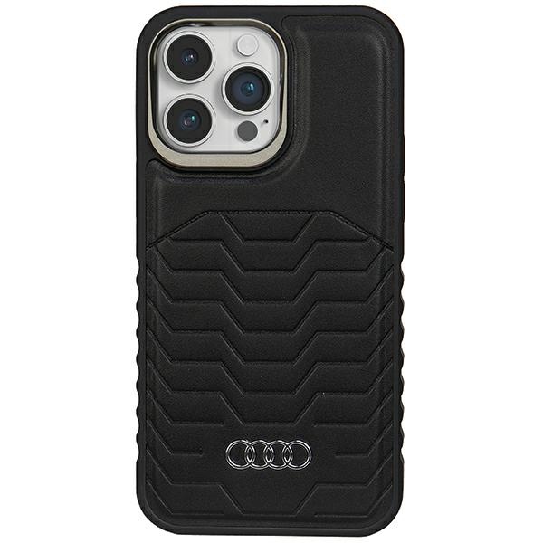 Apple iPhone 14 Pro Max 6.7'' Audi Synthetic Leather MagSafe Case Cover, Black