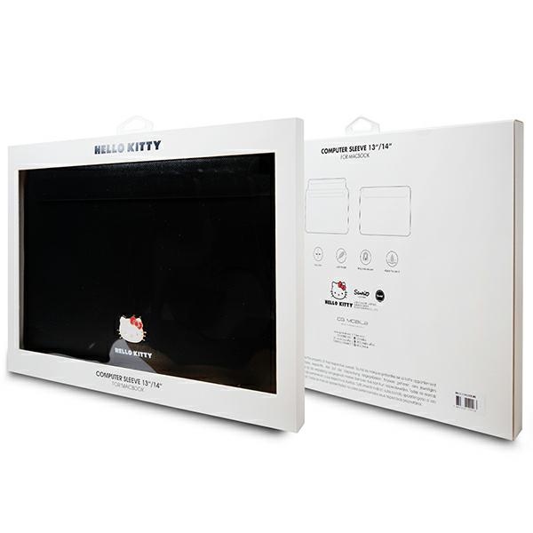 Чехол Hello Kitty для ноутбука 14\" Metal Logo, черный