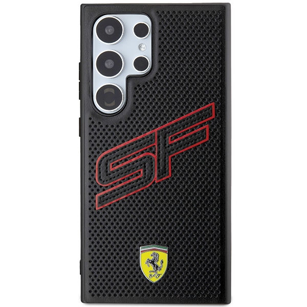 Ferrari Samsung Galaxy S24 Ultra Case Big SF Perforated, Black