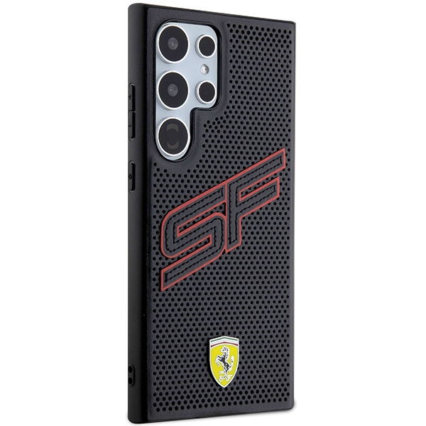 Ferrari Samsung Galaxy S24 Ultra Case Big SF Perforated, Black