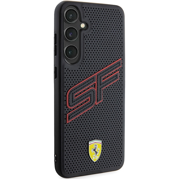 Ferrari Samsung Galaxy S24+ Case Big SF Perforated, Black