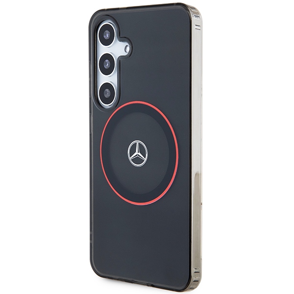 Mercedes Samsung Galaxy S24 Case IML Printed Ring MagSafe, Black