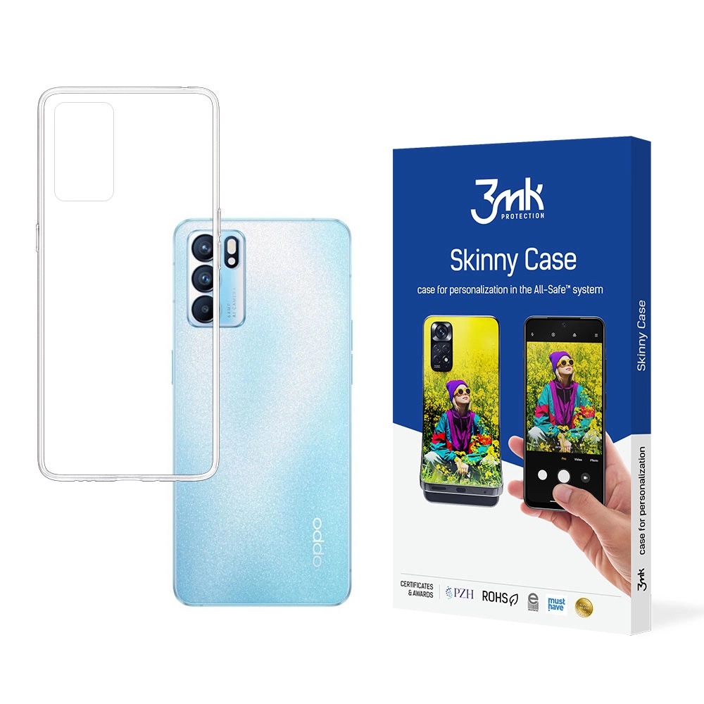 Oppo Reno 6 5G 3MK Armor Case Cover, Transparent | Telefona Maciņš Vāks Apvalks Bampers