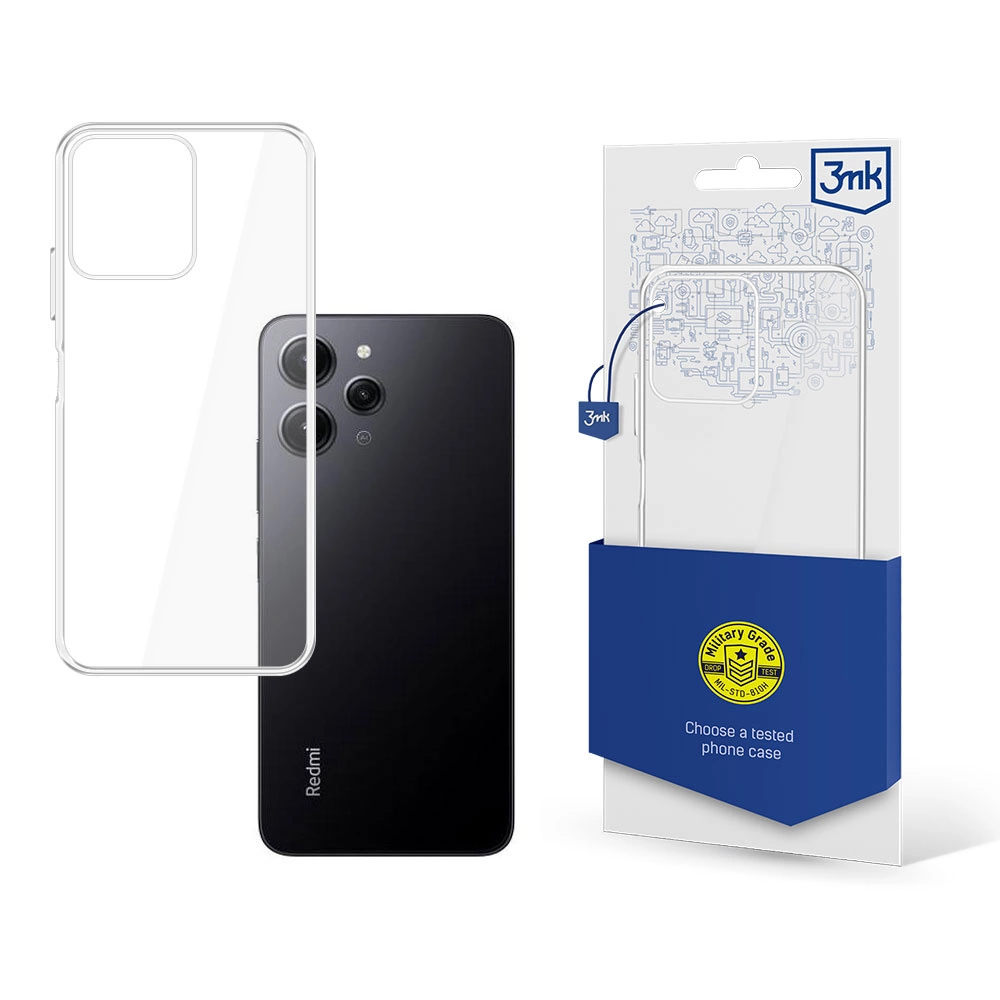 Xiaomi Redmi 12 3MK Clear Case Cover, Transparent