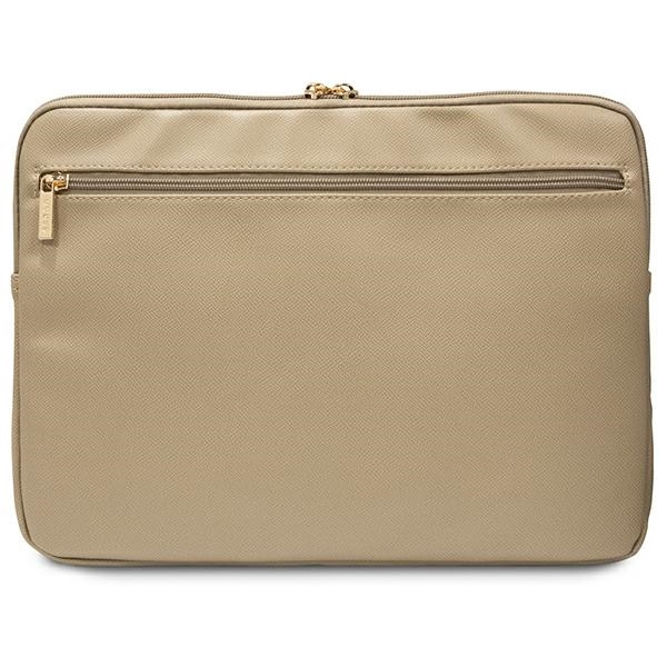Guess 14\" Laptop Sleeve ZIP Leather Triangle, Gold