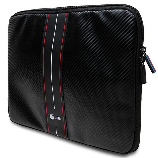 BMW Carbon & Red Stripe Sleeve for 16\" Laptop, Black