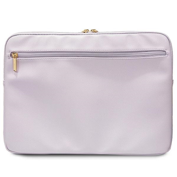 Guess 14\" Laptop Sleeve ZIP Leather Triangle, Purple