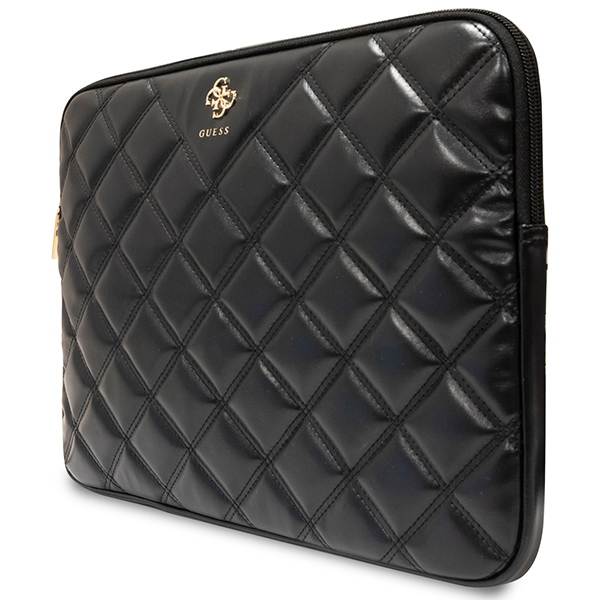 Guess Quilted 4G Laptop Sleeve for 16\", Black