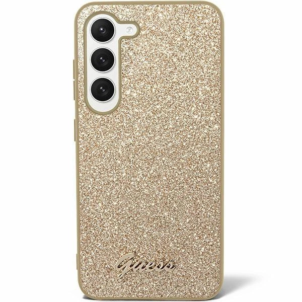 Samsung Galaxy S24+ Plus (SM-S926) Guess Glitter Script Case Cover, Gold