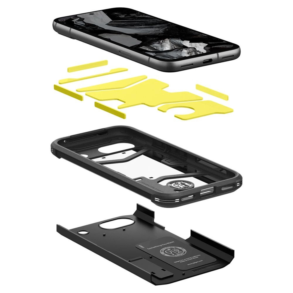 Google Pixel 8A Spigen Tough Armor Case Cover, Black