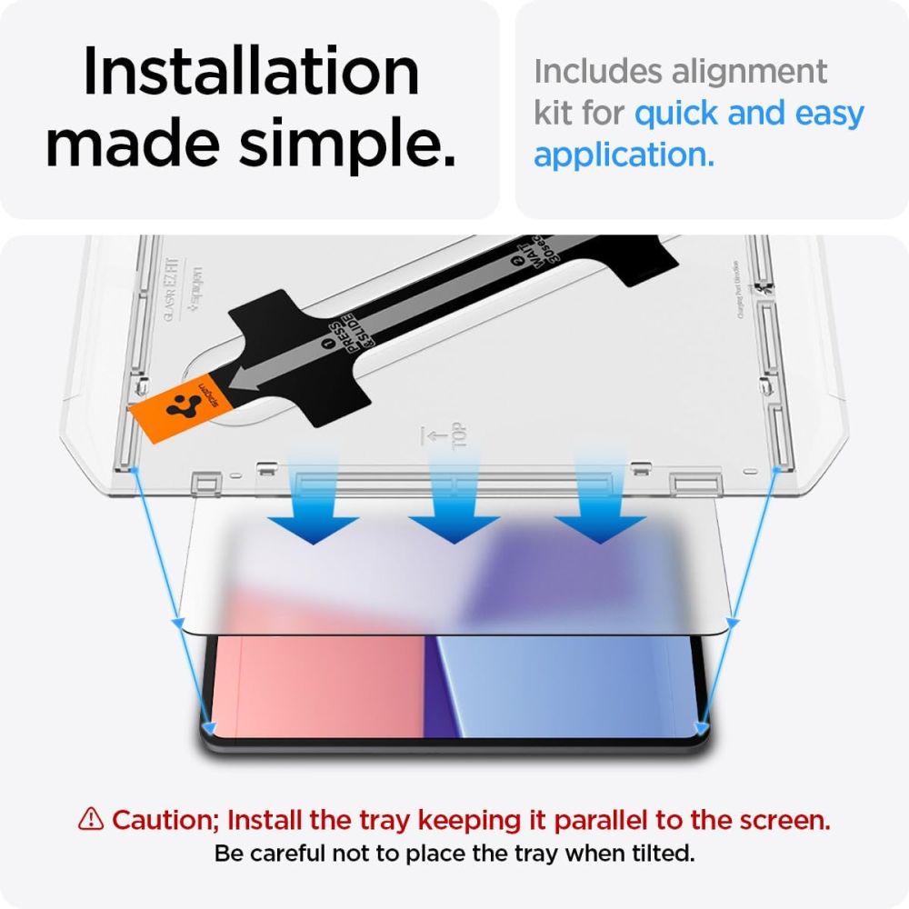 Spigen iPad Pro 13\'\' 2024 Screen Protector Glas.tR EZ Fit
