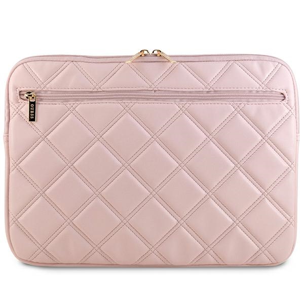 Guess 14\" Laptop Sleeve Quilted 4G, Pink