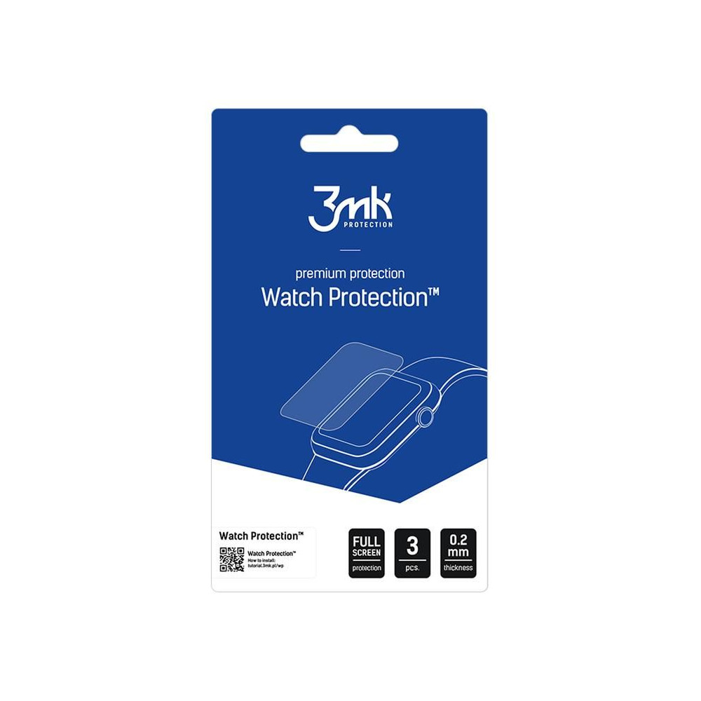 3mk Watch Protection™ hybrid glass v. FlexibleGlass Lite on Xiaomi Smart Band 8 Pro
