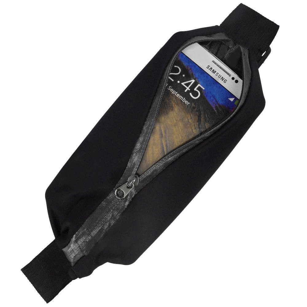 Skriešanas josta vidukļa viedtālrunim melna | Running belt for waist smartphone black